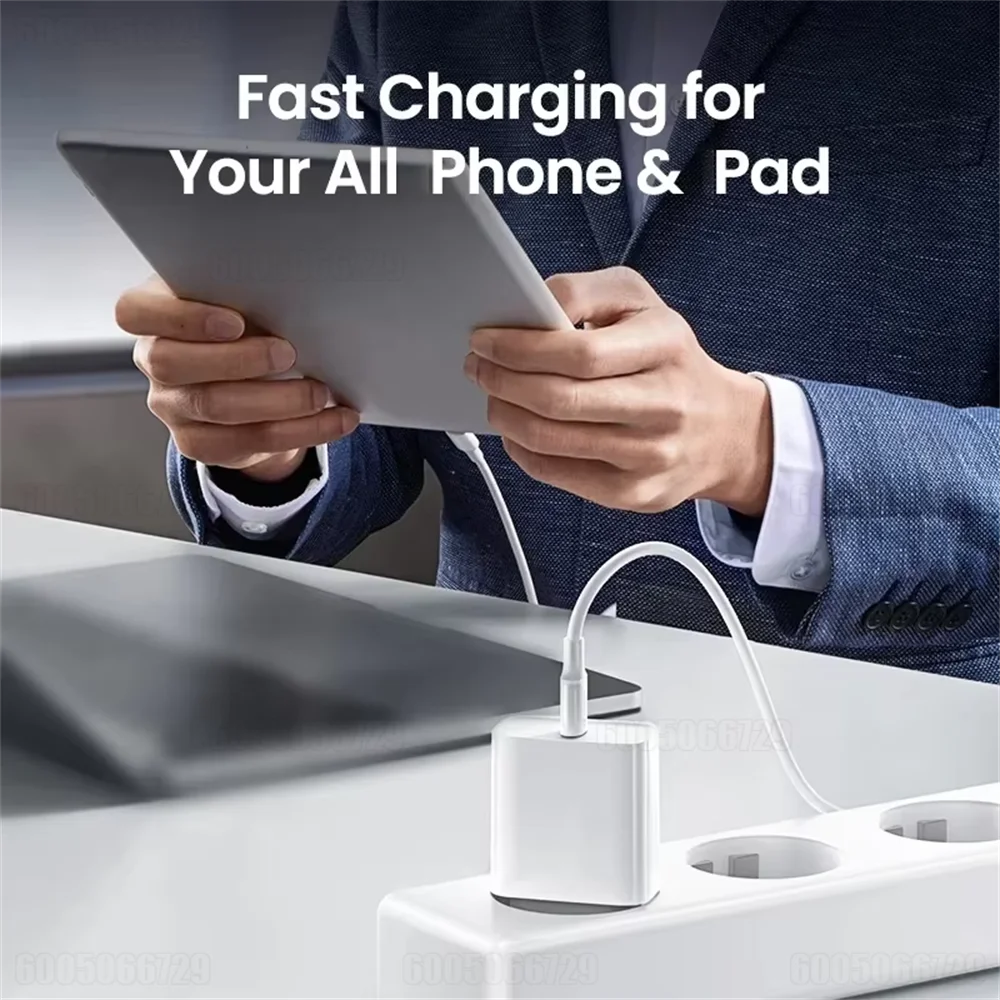 Original 40W PD Fast Charger for iPhone 17 Pro Max Air 15 16 Plus 14 13 12 11 XS Max XR Quick Charging Cable USB C Power Adapter