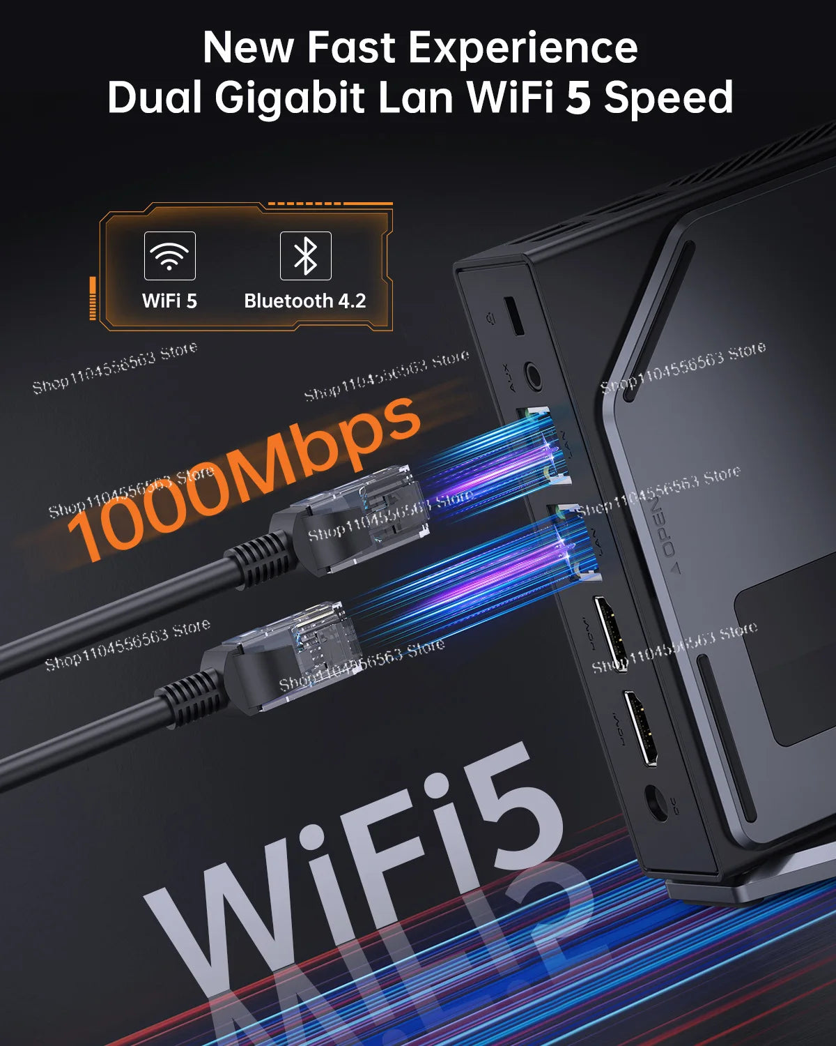 New mini host win11 dual network port DDR4 office home PC